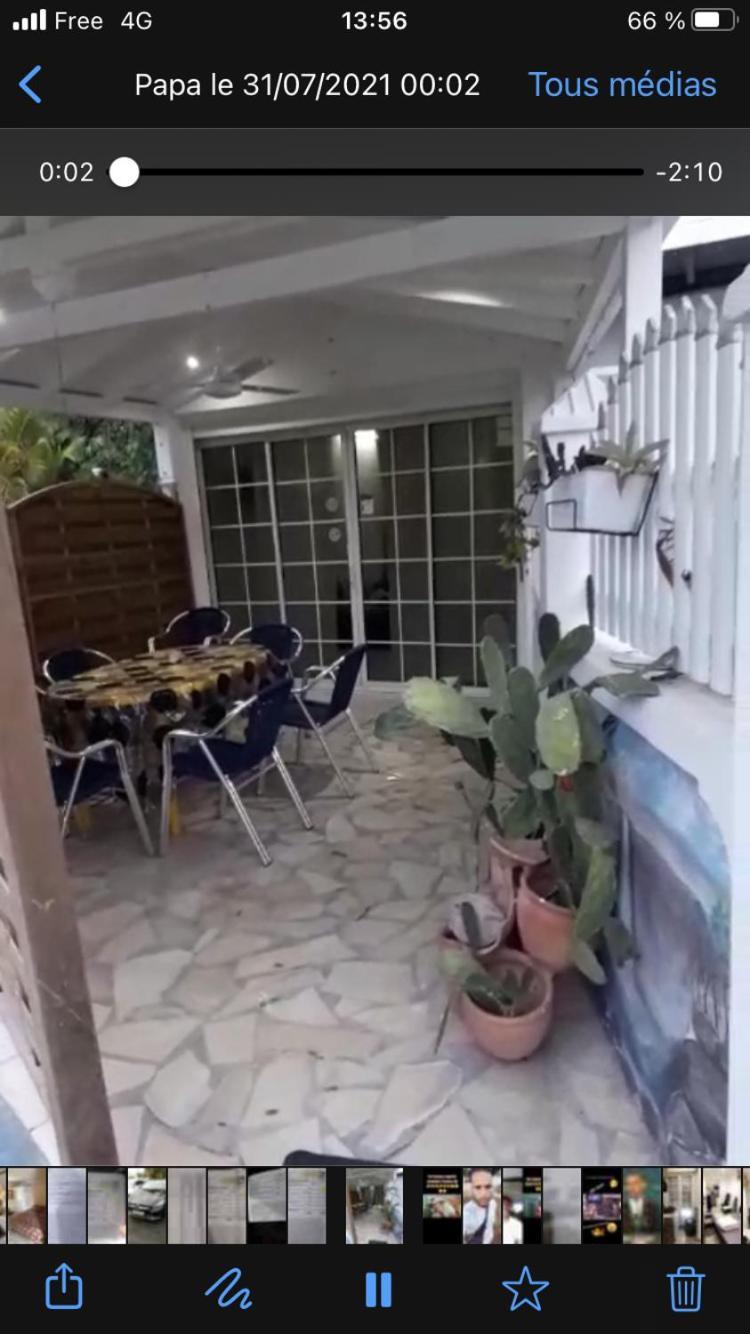 Le Sable Bleu - Evasion Tropicale A Sainte-Anne - Plage 5Min - Piscine - Parking - Logement Climatise - Vue Sur Les Palmiers - Parfait Pour Sejours En Famille Ou Entre Amis Exterior foto